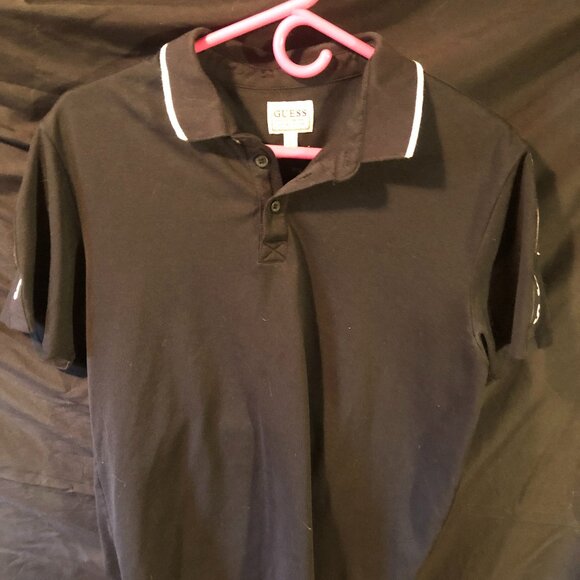 Men's Knit Pique Polo with Signature Tape - Folded Collar - Medium - Picture 1 of 5